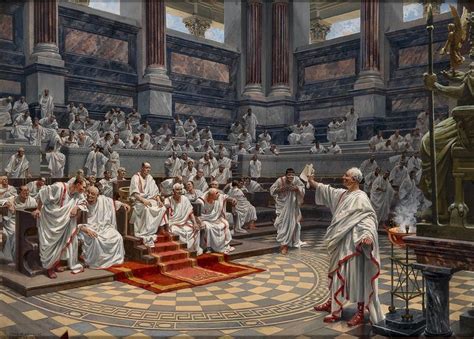 schmidt, hans w - Cicero's Speech Attacking Catilina in the Roman Senate | Roman history, Roman ...