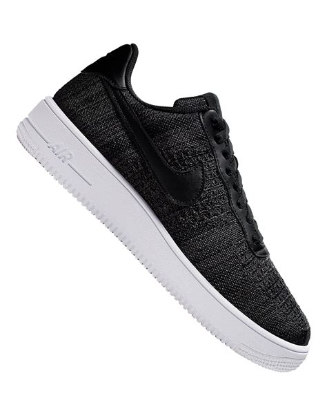 Nike Mens Air Force 1 Flyknit - Black | Life Style Sports IE