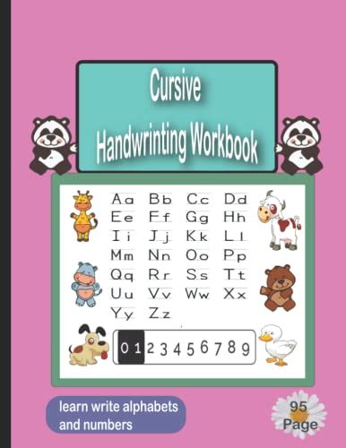 Cursive Handwriting WorkBook: Cursive Handwriting WorkBook A to Z and 0 to 9, three times by ...