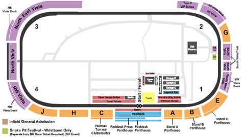 Indianapolis Motor Speedway Seating Chart & Maps - Indianapolis