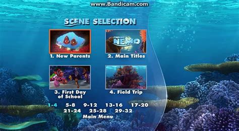 Finding Nemo Dvd Menu