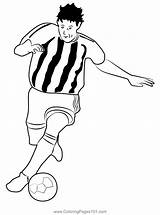 Football Players Coloring Pages sketch template