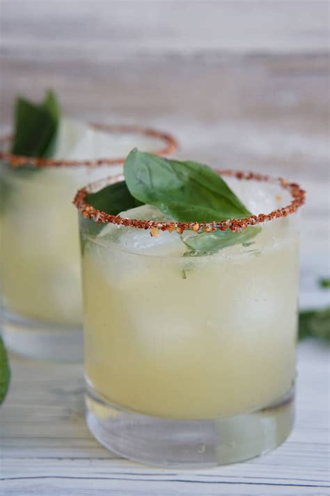 This Smoky Basil Oaxacan Mezcal Cocktail has delicious smoky mezcal with basil, lime and agave ...