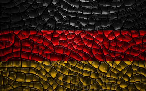 Download wallpapers Flag of Germany, 4k, cracked soil, Europe, German flag, 3D art, Germany ...