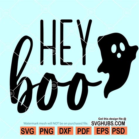 Hey boo svg file, Halloween SVG, Hey Boo svg, boo svg file, hey boo, Funny Halloween Svg