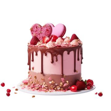 Valentine S Day Cake, Heart Cake, Valentine Card, Valentine S Day PNG Transparent Image and ...