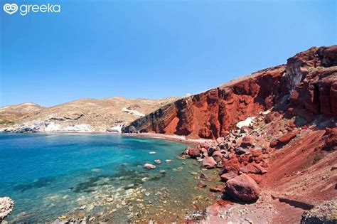 Santorini Greece Red Beach