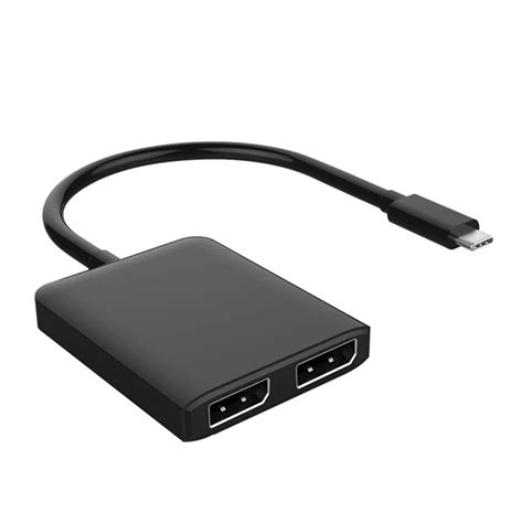 USB C to Dual Displayport Adapter,USB 3.1 Type C/Thunderbolt 3 to Dual ...