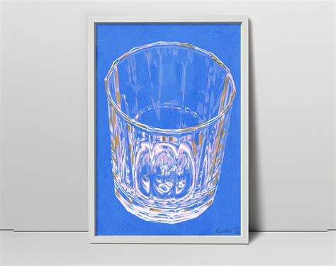 Glass Painting Drink Original Art Kitchen Wall Art Pop Art Bar - Etsy | Screen printing art ...