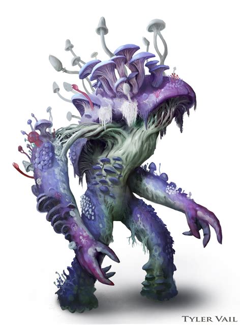 Myconid Brute - Fantasy monster - Stock art - Tyler Vail | DriveThruRPG.com