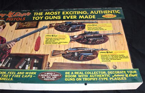 RARE Topper Toys Johnny Eagle Toy Rifles Pistols Guns Advertising ...