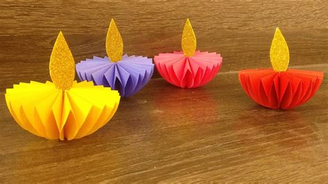 Diya making with paper paper diya decoration diy diwali decoration ideas paper craft – Artofit