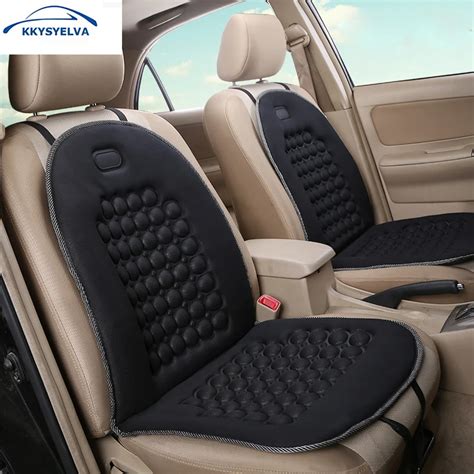 KKYSYELVA Car Seat Cushion Cover Massage Auto Truck Vehicle Driver Seat Covers Universal Cushion ...