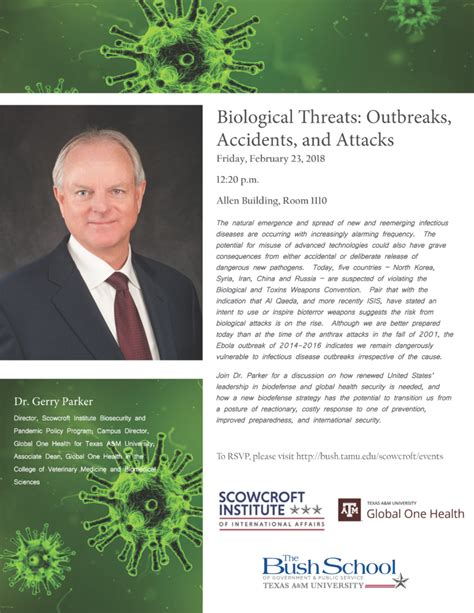 Biological Threats: Outbreaks, Accidents, and Attacks - Global One Health