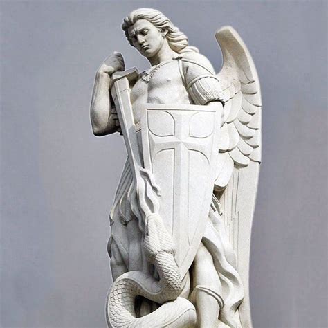 St Michael The Archangel Garden Angel Statue | Fasci Garden