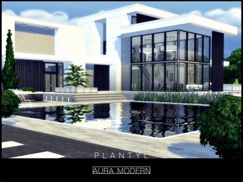 Aura Modern house by Plantyl at TSR » Sims 4 Updates