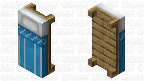 Simple Light Blue Bed Minecraft Mob Skin