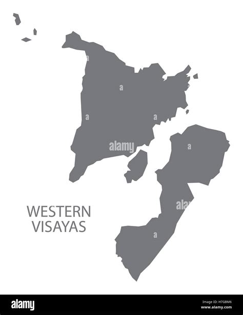 Western Visayas Philippines Map grey Stock Vector Image & Art - Alamy