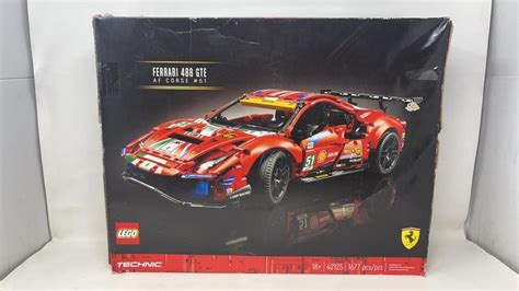 At Auction: Lego technic Ferrari 488 GTE Lego set