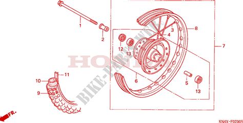 REAR WHEEL for Honda XR 100 2003 # HONDA Motorcycles & ATVS Genuine Spare Parts Catalog