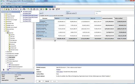 IBM Cognos Analysis Studio