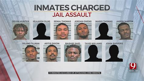 11 Oklahoma County Jail Inmates Accused Of Brutally Assaulting Another ...