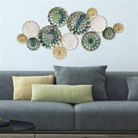 Multicolor Metal Wall Decor