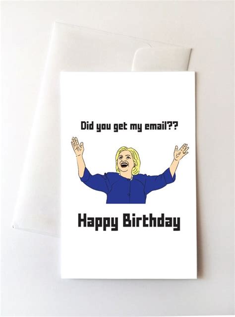 Hillary Clinton Happy Birthday Card