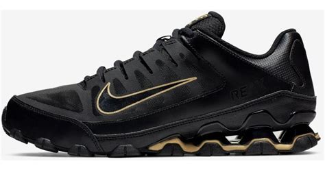 Nike Rubber Reax 8 Tr Training Shoe in Black,Black,Metallic Gold (Black ...