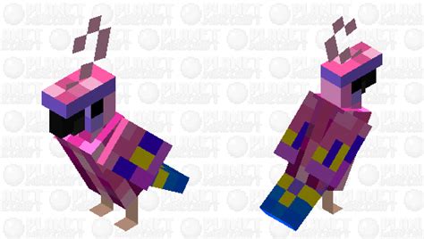 Color-Splat Parrot Minecraft Mob Skin