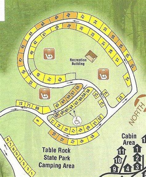 Table Rock State Park Map - Printable Map