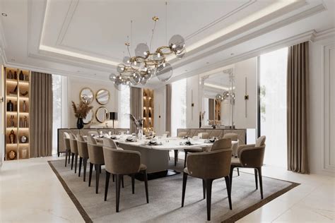 Luxury Dining Rooms in Dubai: Interior Design Projects