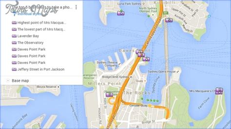 SYDNEY HARBOUR BRIDGE MAP - ToursMaps.com