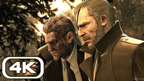 Snake Meets Big Boss Scene 4K ULTRA HD (Metal Gear Solid 4 Ending ...