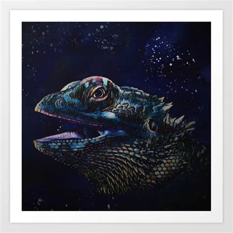 Bearded Dragon Painting Art Print – Art Gallery