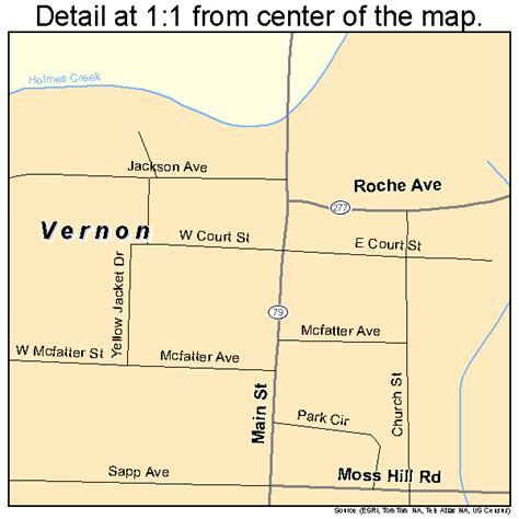 Vernon Florida Street Map 1274125