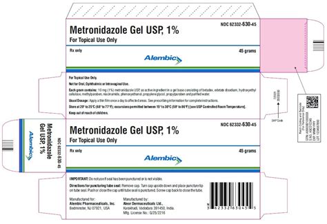 Metronidazole Gel - FDA prescribing information, side effects and uses