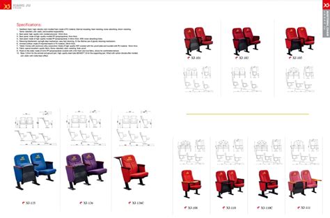 Wooden Lecture Hall Chair School Auditorium Training Chair With Writing ...