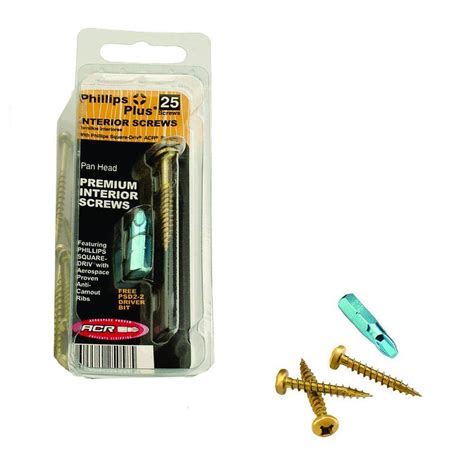 Phillips #7 5/8 in. Phillips-Square Pan-Head Wood Screws (25-Pack)-25058 - The Home Depot