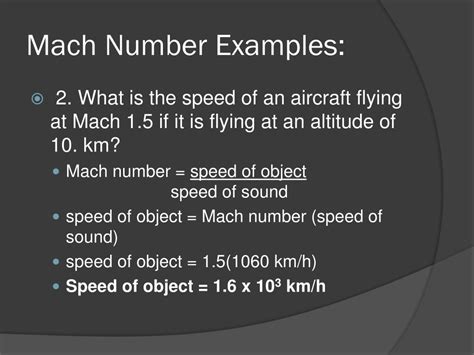 PPT - 02 – Speed of Sound & Mach Numbers PowerPoint Presentation - ID:6313408