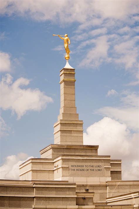 Angel Moroni atop the Aba Nigeria Temple