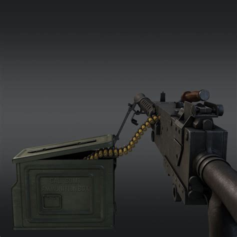 M1919A6 Machine Gun 3D Model $59 - .fbx .obj .max - Free3D