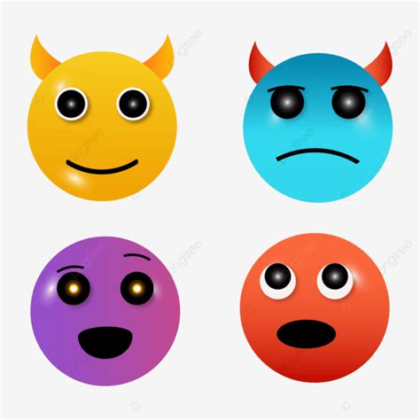 Emoji Set Vector Design Images, Set Of Emoji Face Design Vector Free Png, Emoji Vector, Emoji ...