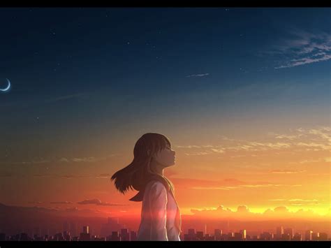 Wallpaper girl, relaxed, outdoor, anime desktop wallpaper, hd image ...