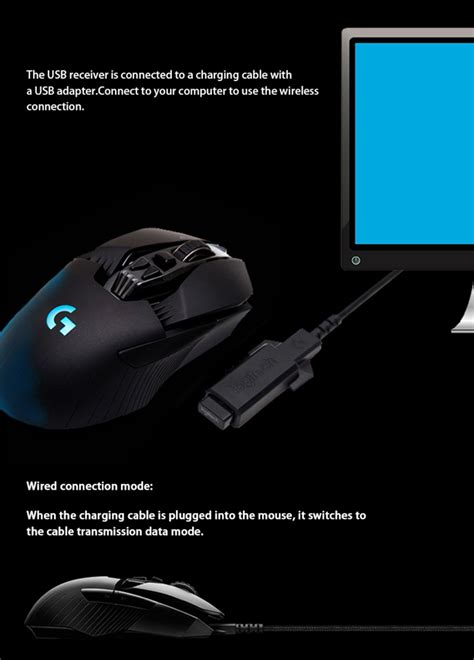 Logitech G903 Wireless Gaming Mouse Black