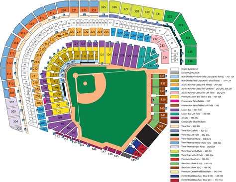 SF giants seat map - San Francisco giants seat map (California - USA)