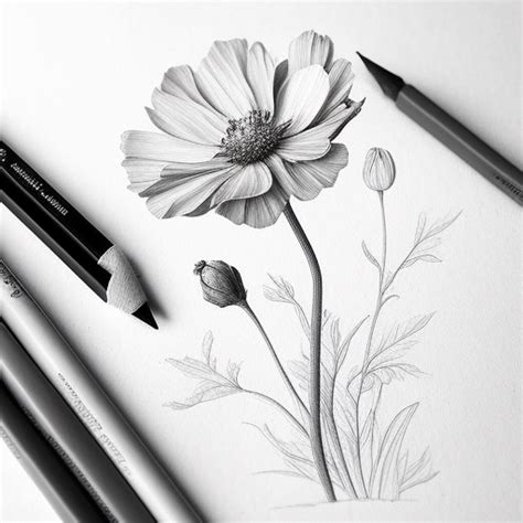 Flower Pencil Drawing Pictures | Best Flower Site