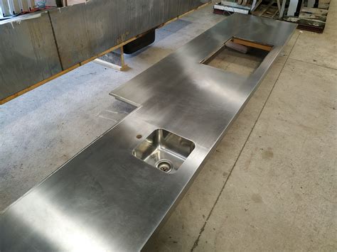 Stainless Steel Bench Top with Single Sink | Musgroves Ltd