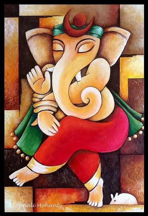 Ganesha painting, Lord ganesha paintings, Ganesh art paintings