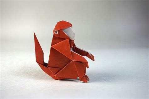 Simple monkey | by ob猫~ | Origami monkey, Origami art, Origami animals